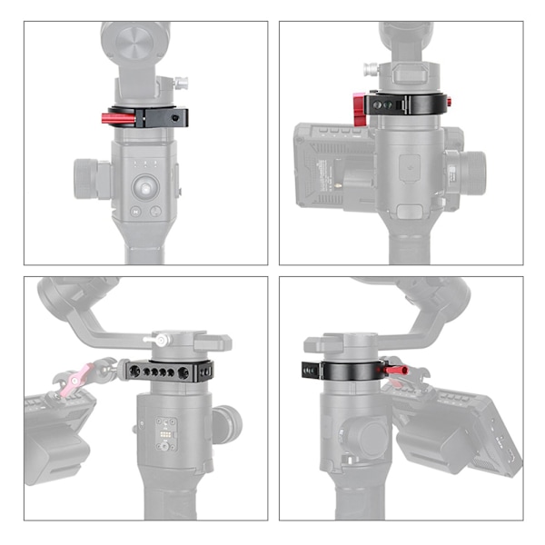 Kallskoförlängningsadapterringfäste för DJI Ronin S med 1/4\" & 3/8\" skruvar