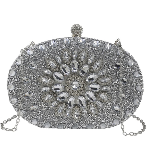 Skuldertasker Crossbody Taske Punge Håndtasker Krystaller Rhinestone Aften Taske til Kvinder Clutch Pung med Kæde