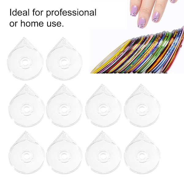Neglekunst stribe tape linje dispenser holder manicure klistermærker rulle etui