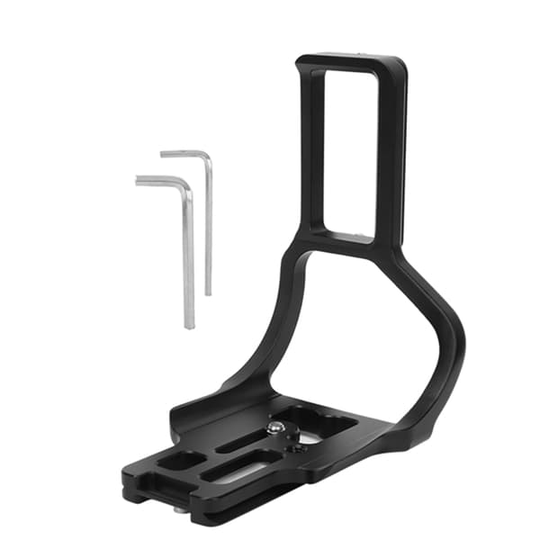 Aluminiumslegering Lodret L-formet Beslag Quick Release Pladeholder Håndgreb til Nikon D750