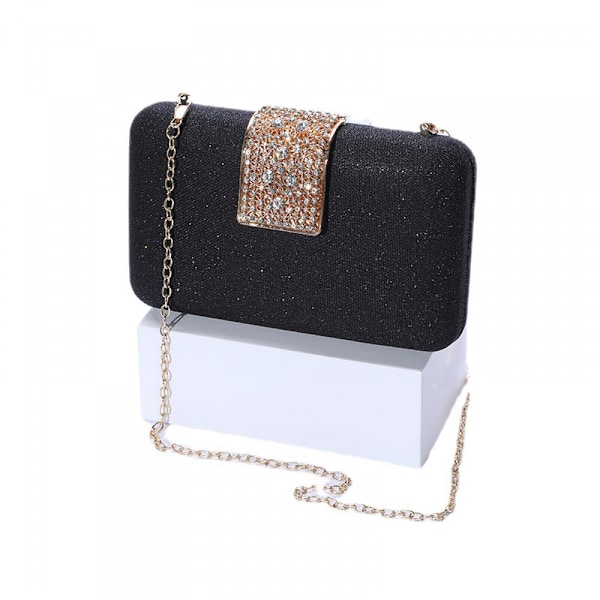 Clutch Punge til kvinder Bryllup Rhinestone Aften Taske Brudebad Gave Forlovelsesgave til hende