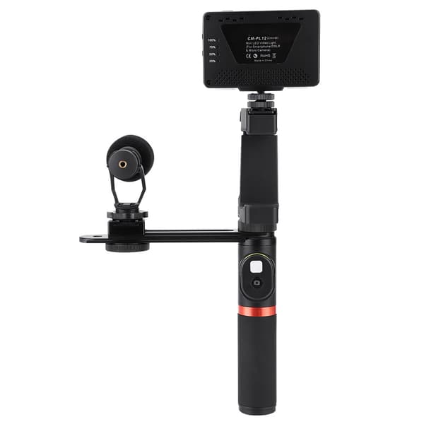 ViewFlex VF-H6 Smarttelefon Håndgrep Bluetooth Kontrollhåndtak Stabilisator med LED