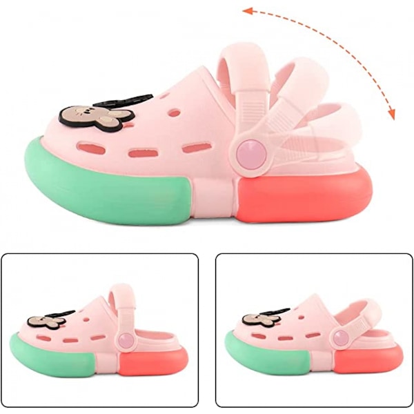 Barn Trädgård Clogs Söta Sommar Slip-On Mules Sandaler för Pojkar Flickor Inomhus Utomhus Strand Promenad Tofflor
