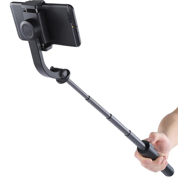 Kulehode Stabilisator Anti-Shake Stativ Bluetooth Fjernkontroll Selfie Stick for Android