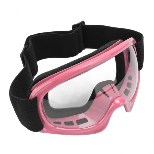 Terrängcykelglasögon för barn, slagtålig, UV-skydd, vind- och dammtät, motorcykelglasögon - rosa