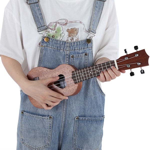 IRIN 17in Sapele Ukulele Bärbar Lätt Barn Gitarr med Väska Present till Nybörjare Barn