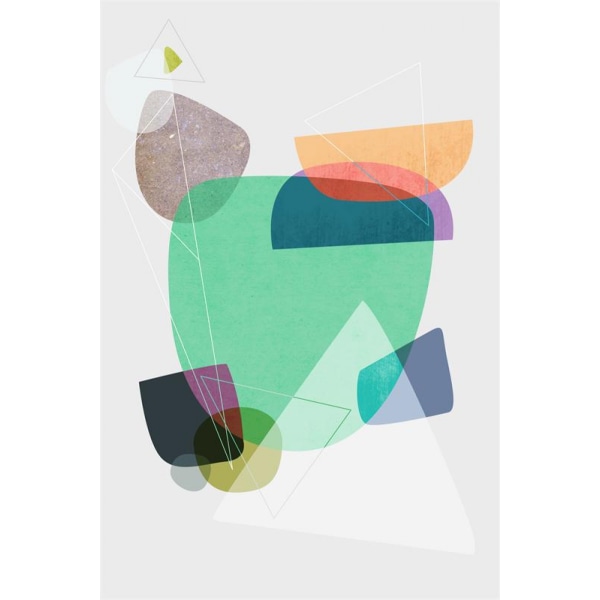 Geometriskt lapptäcke 2 väggkonst Print affisch, enkel abstrakt akvarellkonstteckningsdekor (set med 3 oinramade, 16''x20'')