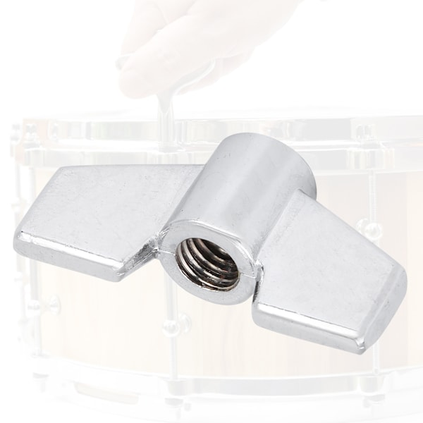 8 mm trumvingmutter i zinklegering, snabbfrigörande cymbalmutter, tillbehör till musikinstrument