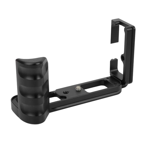 Holdbar sort L-formet kamerabeslag Quick Release lodret greb til FUJIFILM X T3