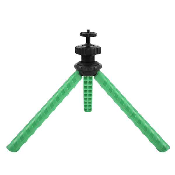 Mini hopfällbar lätt telefonklämma Octopus Tripod Slefie Stick för telefon actionkameror (grön)