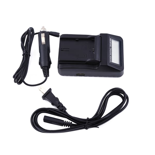 Digital LCD-oplader Batterioplader Standard til Canon LP-E6-serien