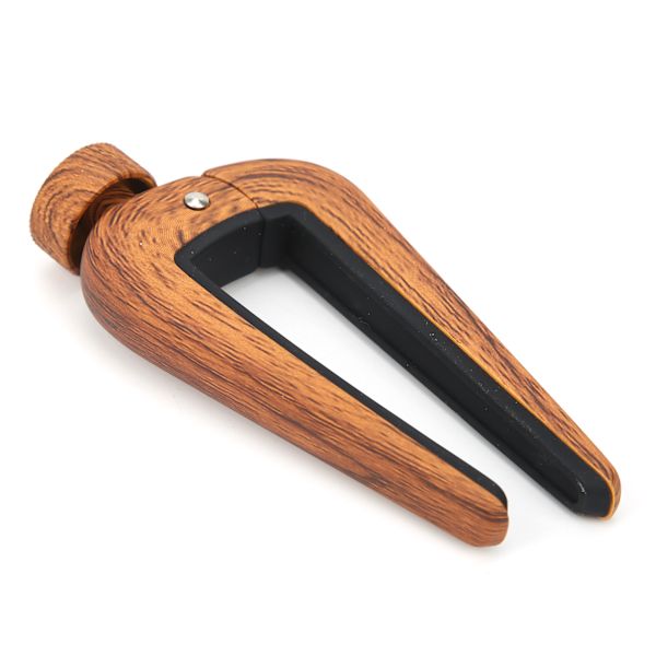 Flanger Gitar Capo Ukulele Tuning Spenning Multifunksjonelt Musikk Instrument Tilbehør Mørkt Trefiber