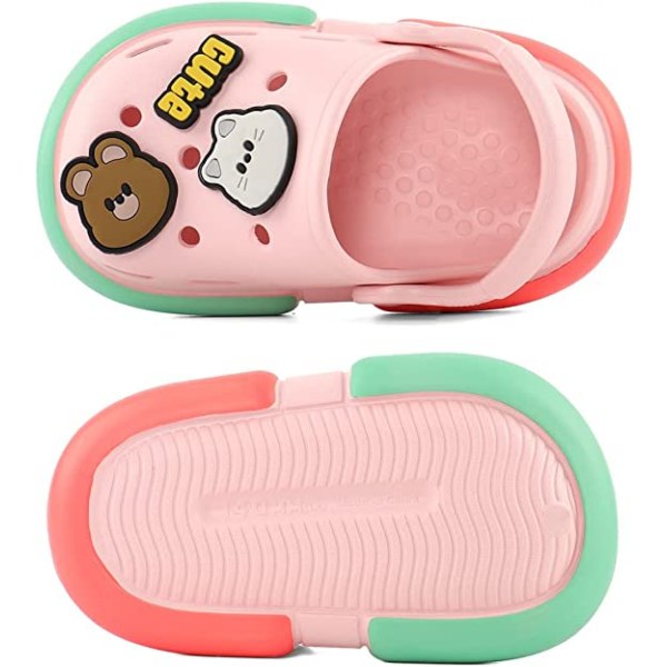 Barn Trädgård Clogs Söta Sommar Slip-On Mules Sandaler för Pojkar Flickor Inomhus Utomhus Strand Promenad Tofflor