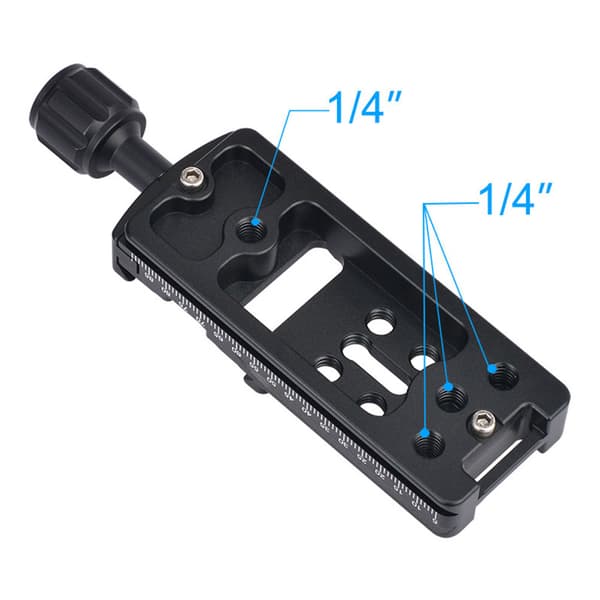 FNR-100 Lang holdeplate 100 mm Nodal Slide Rail Quick Release Clamp Adapter