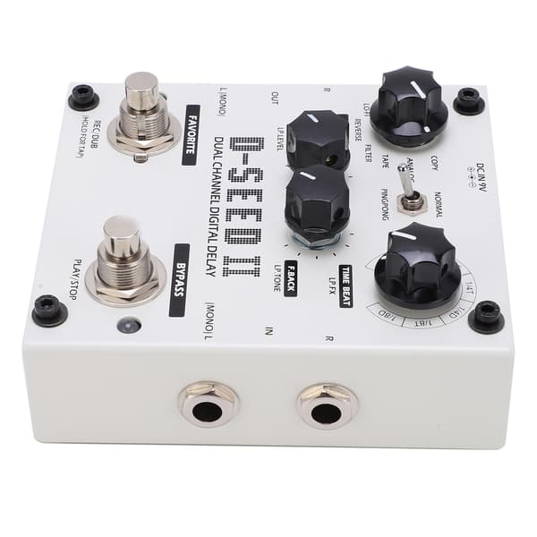 Forsinkelseseffekt Stereo Dual Channel 8 Moduser Loop-opptak Digital Stompbox 2000MS DC9V 220mA