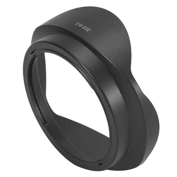 EW‑83E modlysblænde kameramontering plast sort passer til EF 17‑40mm 17‑35 20‑35mm objektiver