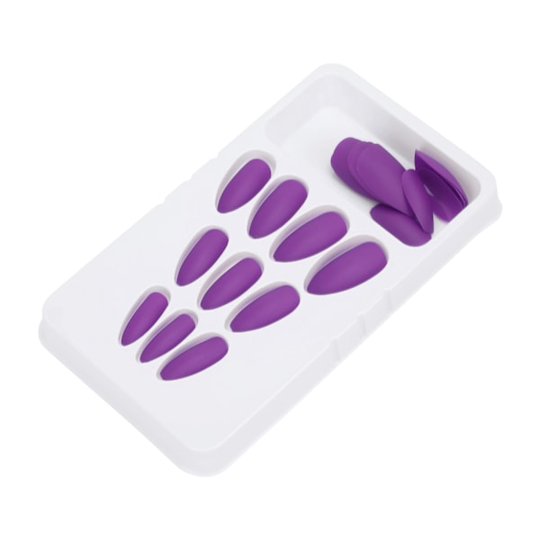 24 stk. Matte Falske Negle Fuld Dækning Falske Negle Tip Manicure Værktøj til Kvinder og PigerF144