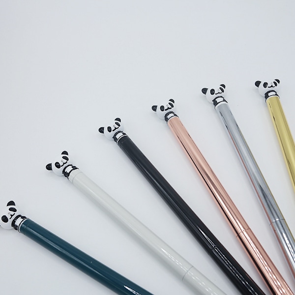 0,7 mm gelpenne med sort blæk, dyreformet gelpen til skoleartikler til kontor og skole