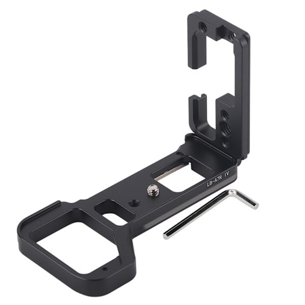 Helt i metall digitalkamera vertikal fotografering L-forma snabbkopplingsplatta för Sony A7R4 svart