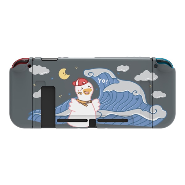 Dockningsbar skyddande väska för Nintendo Switch, söt mjuk TPU slim case cover för NS-konsol och Joy-Con-kontroller