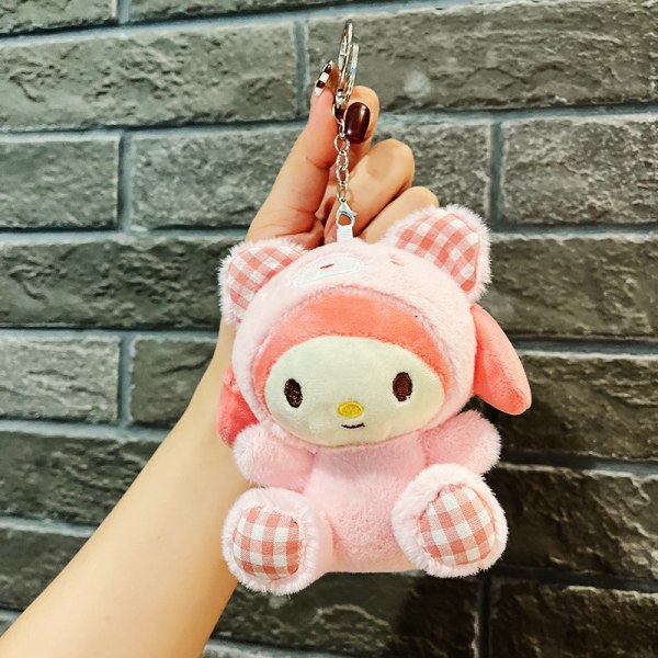 Cute little doll, couple bag pendant, plush toy doll keychain, doll pendant