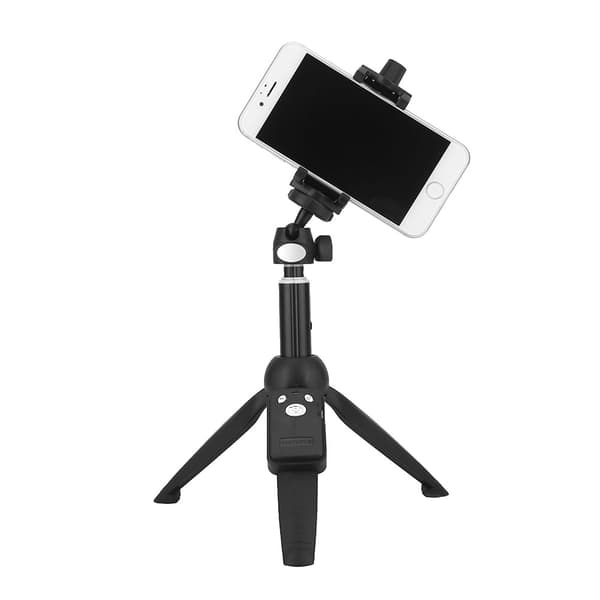 Mini multifunksjonell skalerbar Bluetooth håndholdt monopod selfiestang stativ
