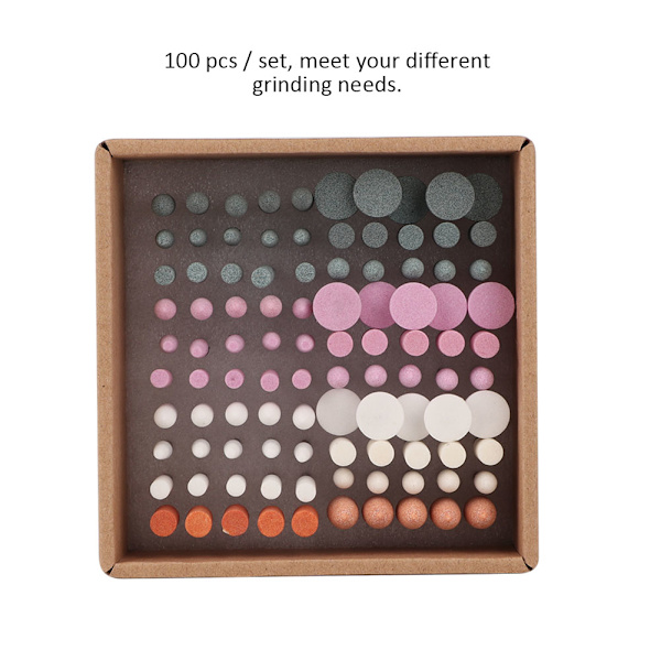 100 st professionella nagelborr set manikyr pedikyr nagelpolering tillbehör