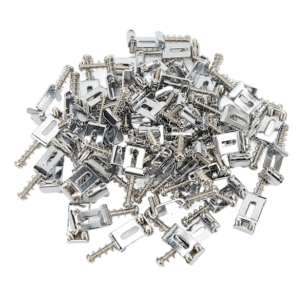 60Pcs Guitar Bridge Saddles Tuning Stability Silver No Burrs Easy Installation Guitar Accessories No Letters