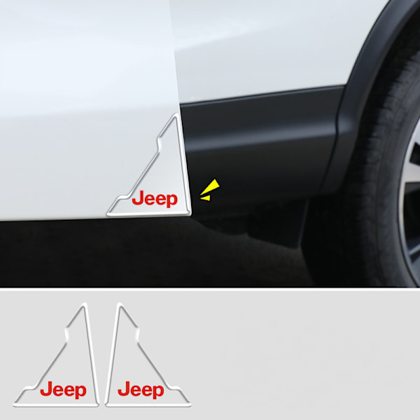 Antikrockhörnskydd för bildörr fram, PVC-dörrskyddskant anti-scratch gummiskyddsfilm-Infiniti (tvåpack)
