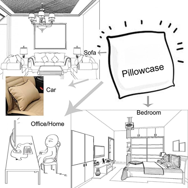 Valentine's Day pudebetræk 2 stk. Brev Rød Kærlighed Hjerte Kys Linned pudebetræk til sofa indendørs-udendørs boligindretning 18x18 tommer（Love Me）