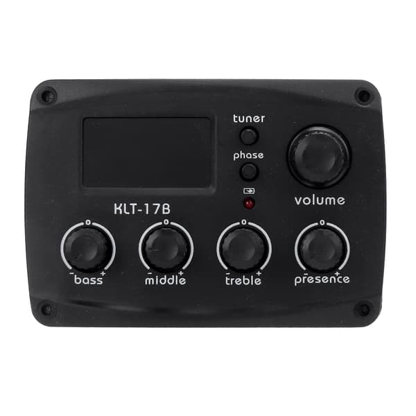 Gitarr pickup LCD-display tuner set kit instrument tillbehör ersättning för folk ClassicKLT-17B