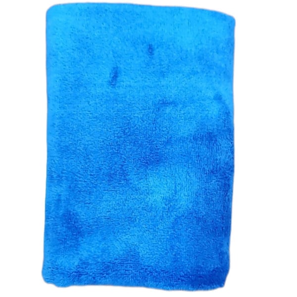 Microfiber Cleaning Cloth, Nonabrasive, Reusable & Washable For Car Wash Waxing - 11.8 x 15.7" Blue (Pack of 2)