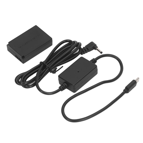 LP E12 Dummy Batteri Digitalkamera DR E12 DC Koppling Dummy Batteri med Typ C Strömadapter för M50 M200 M50 Mark Ii M100 M10 M M2