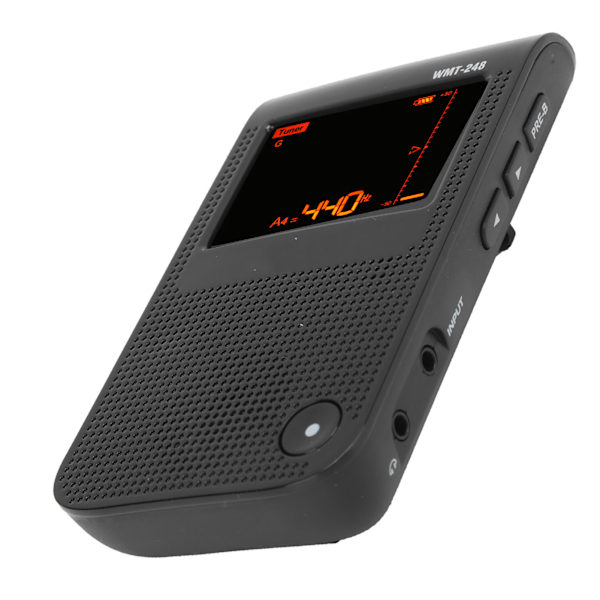 Elektrisk metronom tuner, uppladdningsbar, exakt, universell för gitarr, piano, fiol WMT‑248Black