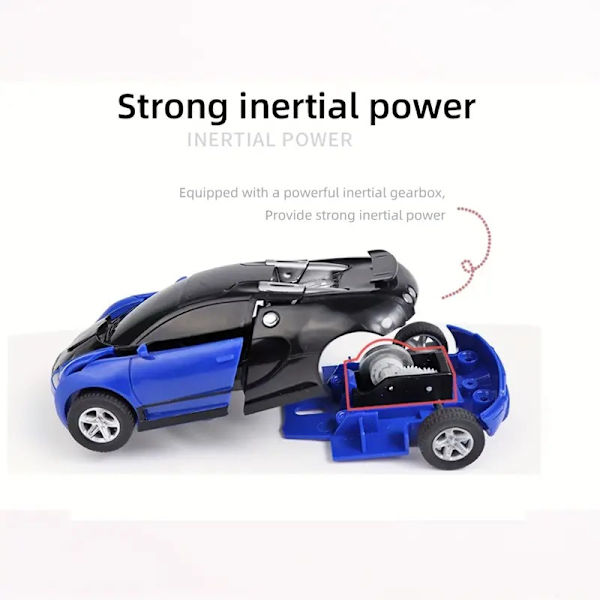 Lasten leluauto, vauvan pojan inertia-auto, poliisiauto, robottiauton malli