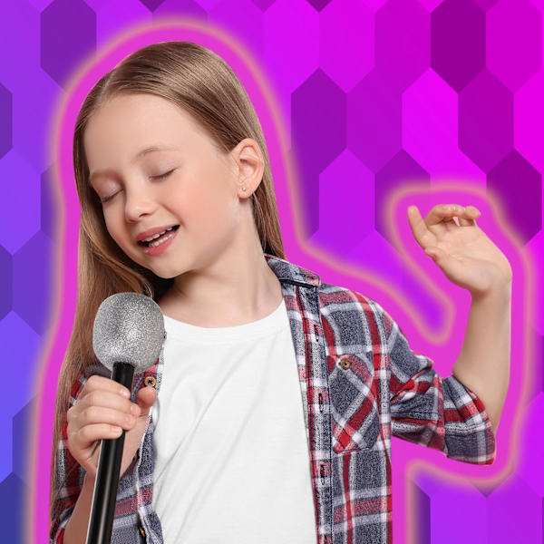 12 kpl Mikrofonin rekvisiittaa, Muoviset väärennetyt mikrofonit, Lavalle glitteröidyt mikrofonin rekvisiitat lapsille, Bling-leikkirocktähden mikrofonilelu