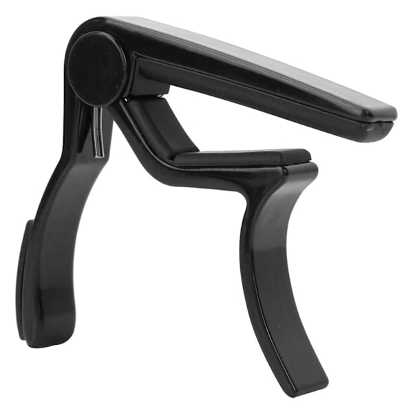 Aluminiumlegering 6-strängad akustisk elektrisk gitarr capo instrument tillbehör (svart)