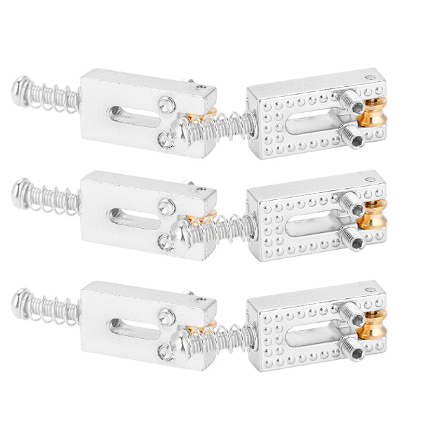 6PCS Gitarr Sadel med Rullbro Gitarr Reparationsdelar (Silver)