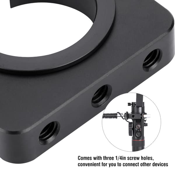 Forlængerring med tre 1/4\" skruehuller til Zhiyun Plus V2 Crane-M Smooth 3/2/c Evolution