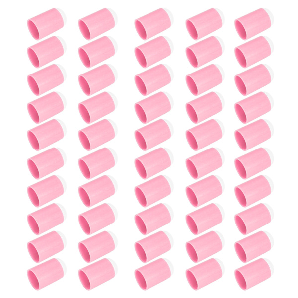 50 st bläckdynor, smetningssvamp, mångsidig, mjuk, flexibel, lättviktig fingersvamp, daubers för hem, nagelsalong, rosa