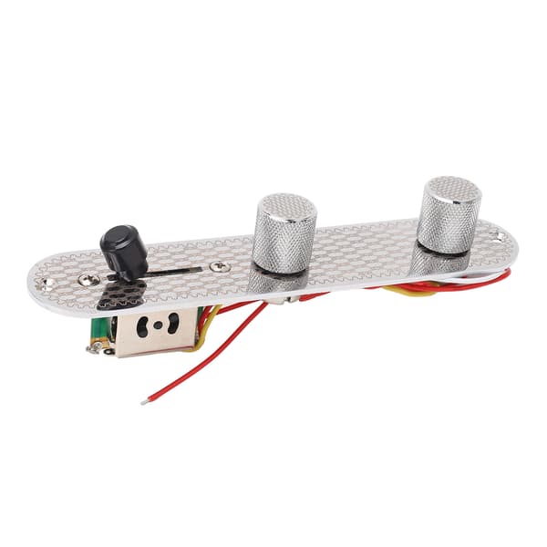 GE229 Guitar Prewired Control Board 3 Way Switch Circuit Control Plate Metal Flat Knobs og Wiring Harness