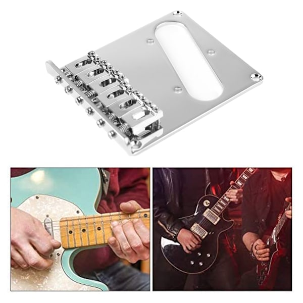 6-strängad elektrisk gitarr fast bro metall gitarr hardtail bro ersättning för Tele