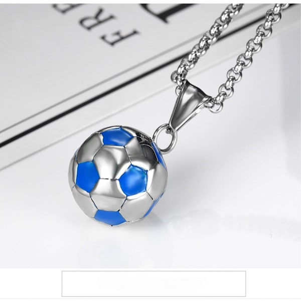 Sports Fodbold Halskæder Til Mænd Drenge Rustfrit Stål, VM Fodbold Halskæde Vedhæng Souvenir