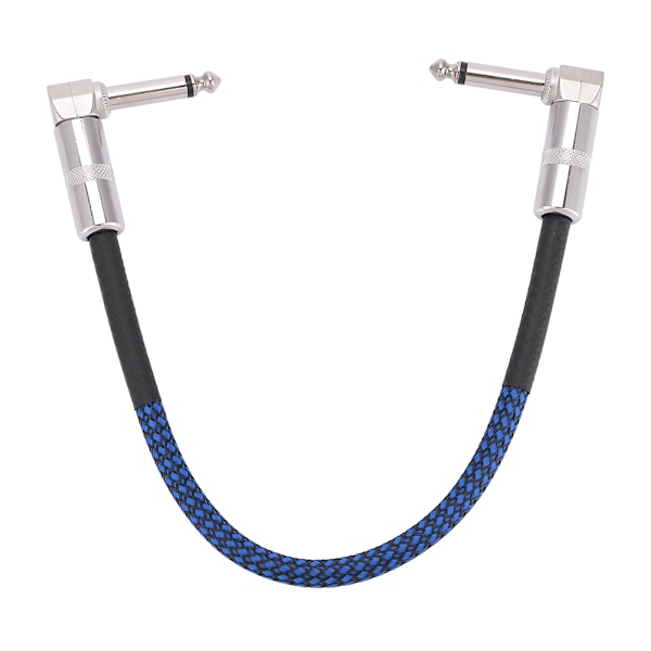 6 st 30 cm gitarr effektpedalbräda patchkabel sladd 1/4\" rätvinklig kontakt