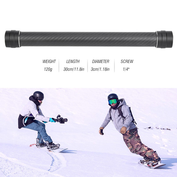 Kolfiberförlängningsstång Monopod för Dji Ronin S Stabilisator Handhållen Gimbal