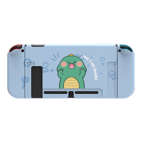 Dockningsbar skyddande väska för Nintendo Switch, söt mjuk TPU slim case cover för NS-konsol och Joy-Con-kontroller