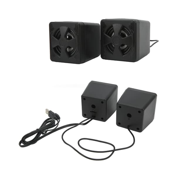 Stasjonær lyd Mini 3,5 mm grensesnitt USB kablede bærbare stereohøyttalere for datamaskin bærbar PC