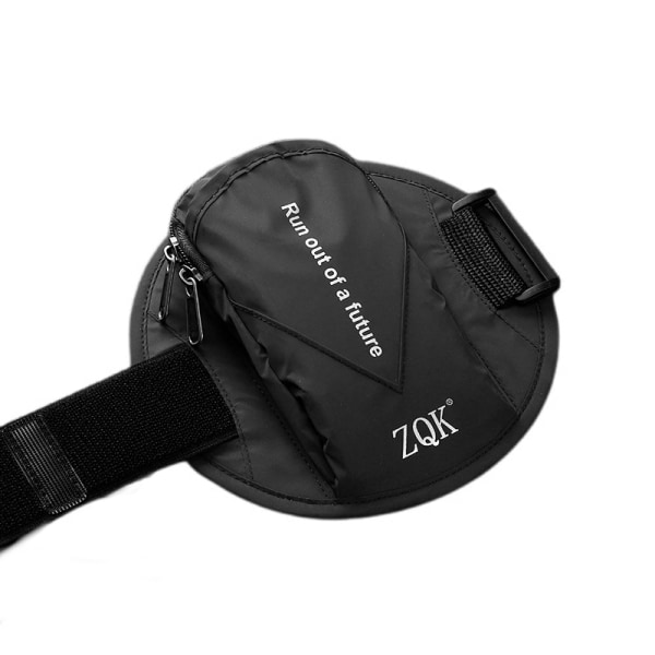 Sportarmband, universal smartphone-armväska för löpgym, multifunktionsficka, passar modeller under 6,5" svart