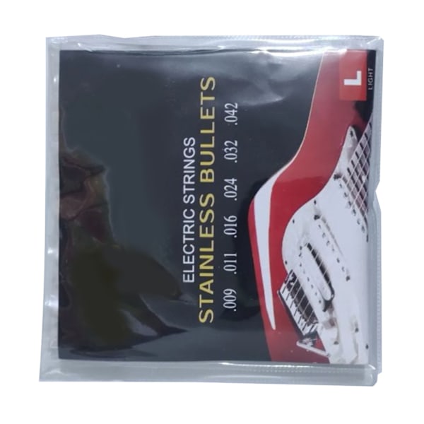 6 stk gitarstrenger i metall, rustfrie, enkle å spille, profesjonelle strenger for elektrisk gitar