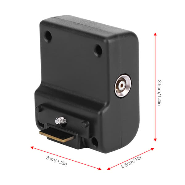 Hot Shoe Adapter Konverter Kamera Trådløs Speedlite Flash Trigger Sort